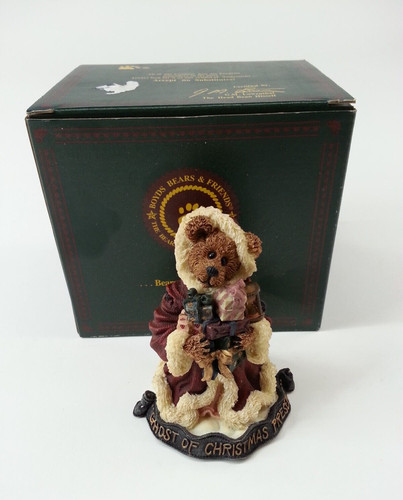 2000 1st First Edition Boyds Bears Bearstone Ghost Christmas Present 228335