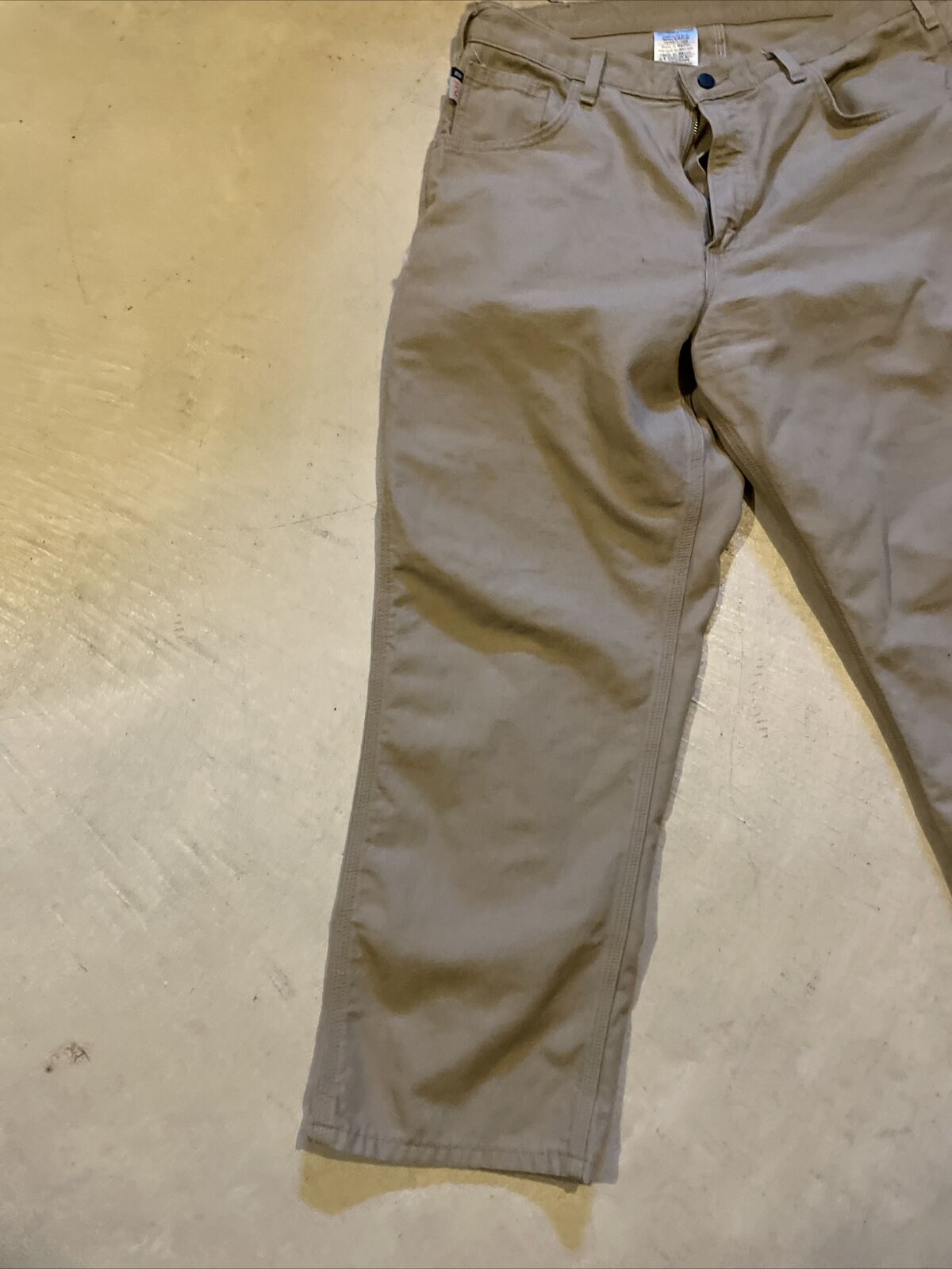Carhartt FR Workwear Utility Pants Flame Resistant Beige Tan Cat 2 Men's Size 36