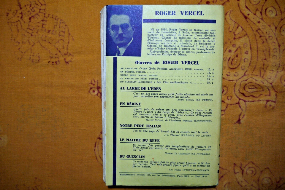 ROGER VERCEL , Capitaine conan , avec envoi , 1934 , velin superieur - Photo 3/4