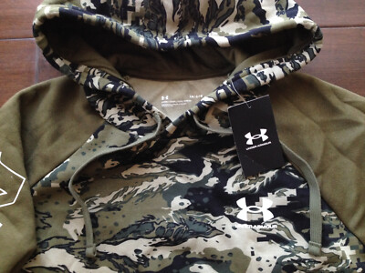 men's ua rival fleece camo script hoodie