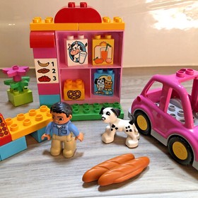 LEGO Duplo 10546 - My First Shop - 2014 - Groc Store Pink Car Dog - Complete