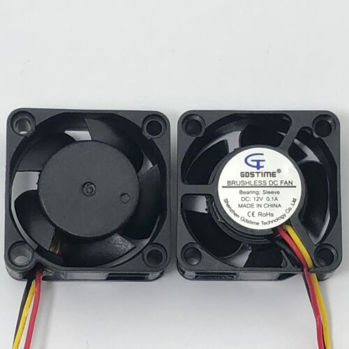 12V 40mm x 20mm DC Cooling Fan 3pin 4020 Computer Case Cooler 9 CFM 4 Pcs - Picture 3 of 4