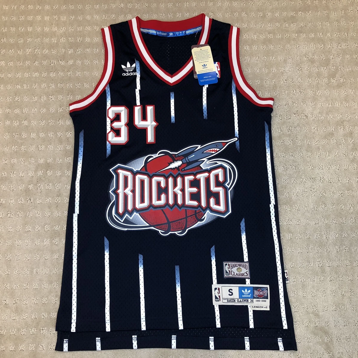 adidas Hakeem Olajuwon DREAM HWC Rockets Jersey DS Sz S