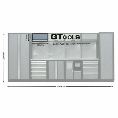 Powder Coated Steel 3PCS Overhead Wall Storage Tool Cabinet -GUC680Gx3 - Picture 2 of 11