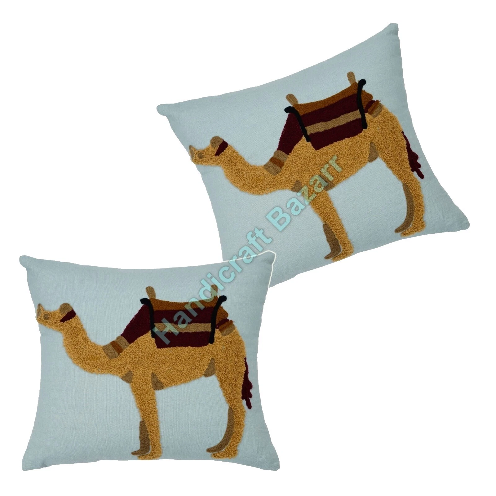 Animal Print Guestroom Embroidered Home Décor Pillows