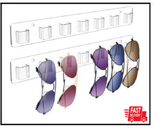 2 Pack Sunglasses Organizer Wall Holder, Acrylic Eyeglass Display for Home