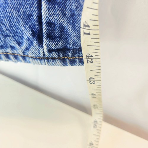 LEVI'S 501 Jeans Men's 36×32 Blue Waterless Button Fly Straight Leg Distressed - Picture 12 of 15