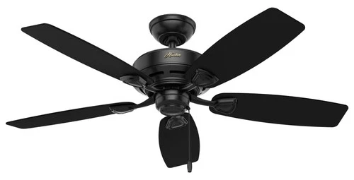 Hunter Fans - Sea Wind 48 Inch Ceiling Fan with Pull Chain-Matte Black Finish - Picture 1 of 4