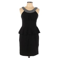 Jackie Jon New York Cocktail Dress Size 10 Women's Party Evening Event Black EUC