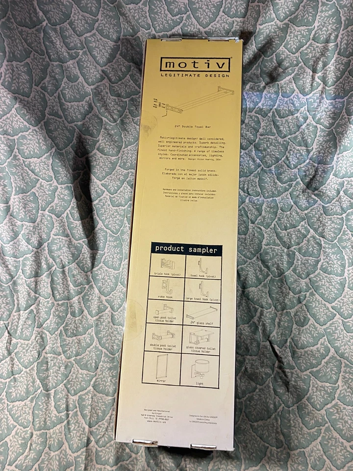 Motiv 24" Double Towel Bar Satin Nickel 3022-24 Foto 4 de 4