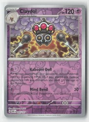 Claydol 095/197 Obsidian Flames Reverse Holo Rare