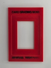 RED Card Grading Boss for PSA BGS SGC Card Grading - Use W/Card Centering Tool