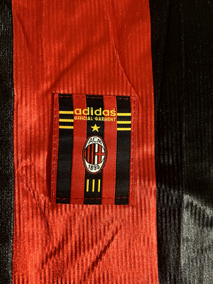 AC Milan Maldini #3 1998/99 Adidas Home Jersey Football Soccer