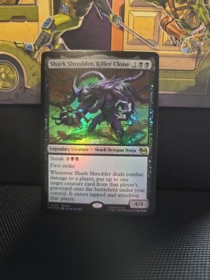 x1 Shark Shredder, Killer Clone - Foil R MTG Teenage Mutant Ninja Turtles 