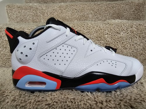 Nike Air Jordan 6 Retro Golf White Infrared 23 Shoe Cleats DV1376-106 Sz 7.5 - Picture 4 of 11