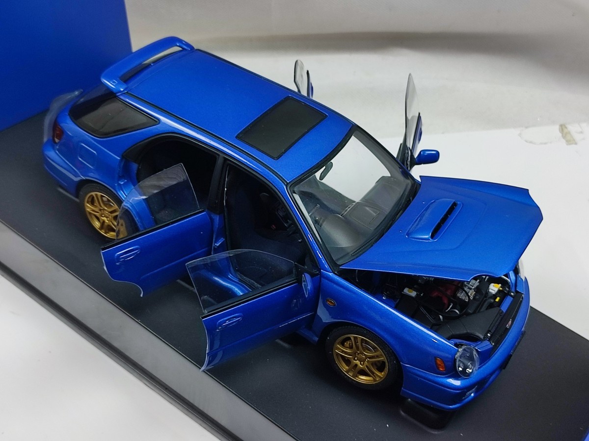Autoart 1/18 Subaru Impreza Sti WRX New Age Wagon Estate Blue Rare