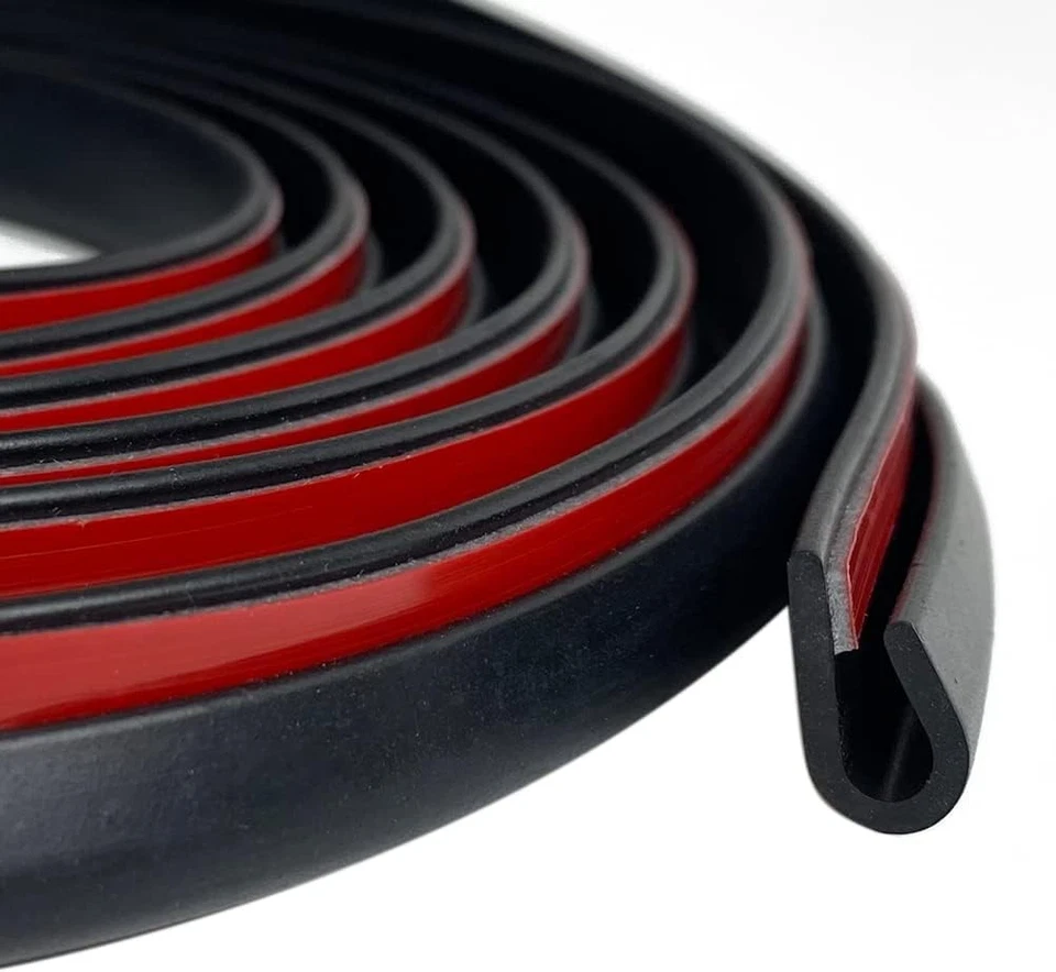 U-образная защитная молдинговая полоска 10 футов для края двери автомобиля Volkswagen - Изображение 4 из 4