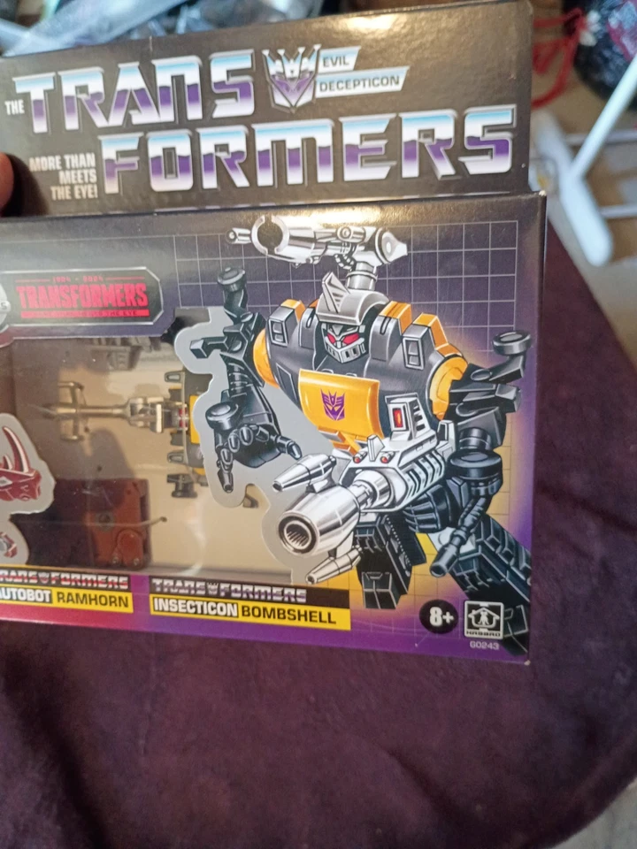 BOMBSHELL + RAMHORN Transformers The Movie G1 Retro reissue Hasbro 2023 New - Image 3 of 4