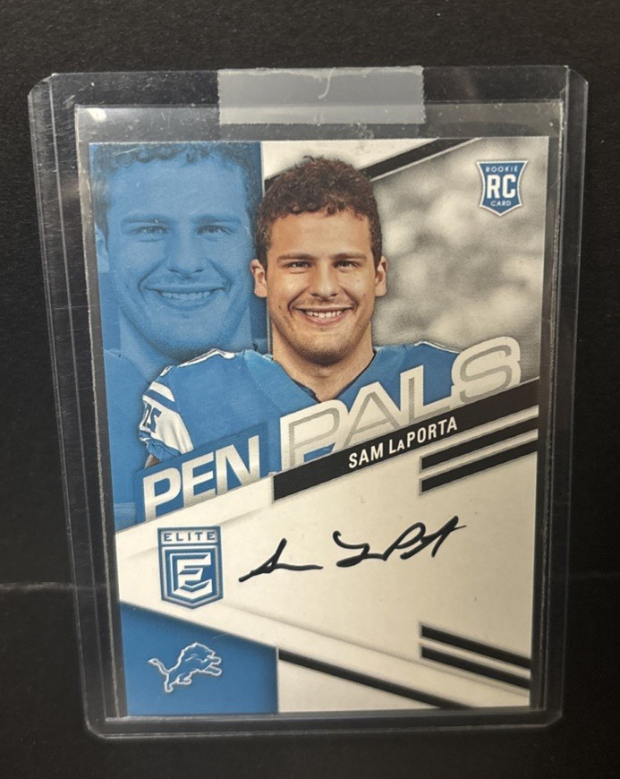 2023 Panini Donruss Elite Sam Laporta Rookie RC Pen Pals Auto