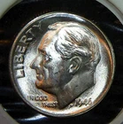 1946 S ** Silver Roosevelt Dime ** SHARP ** BU ** Mild Gold Tones **