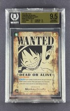 One Piece Monkey.D.Luffy Wanted Poster SP OP13-118 Bgs 9.5 Gem Mint English