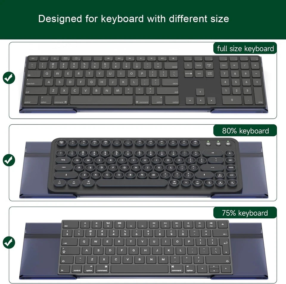 BOSSCASA Computer Keyboard Stand Holder - Ergonomic Acrylic Keyboard Stand fo...