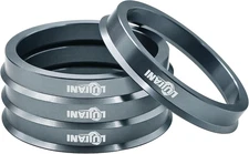 4 Pack Universal Car Hub Centric Ring, 57.1 mm ID to 66.6 mm OD Centerbore, Alum