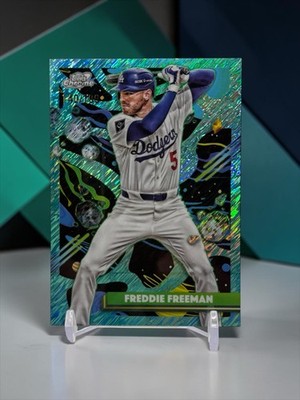 2025 Topps Cosmic Chrome - Freddie Freeman #98 Aqua Equinox Refractor /199