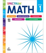 Spectrum 1st Grade Math Workbook, Mathematics Activity Book for Kids Ages 6-...