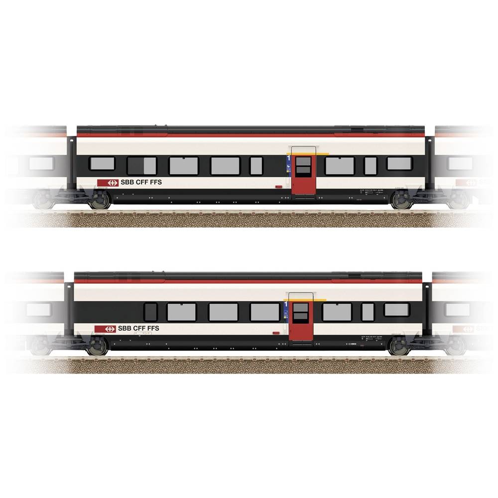 Voiture de train miniature Trix H0 23283 set de compléments Giruno SBB première classe