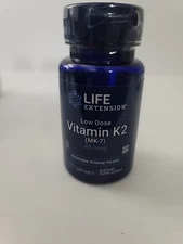 Vitamin K2 (Mk-7) 45 mcg 90 gels (Low Dose) menaquinone-7 Life Extension 