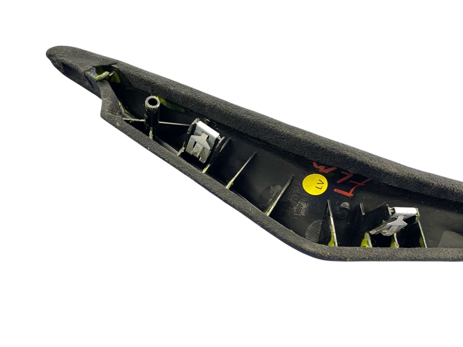 2018-2023 MCLAREN 720S FRONT LEFT CENTER CONSOLE COVER PANEL BLACK ALCANTARA