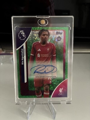 Topps Chrome Premier League 2025-26 Rio Ngumoha RC Refractor Auto /99 Liverpool