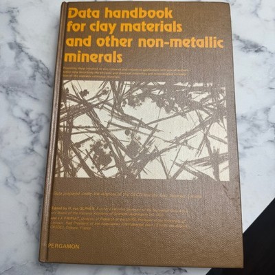 Data Handbook for Clay Materials & Non-Metallic Minerals Van Olphen 1979 1st ed.
