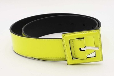 Saint Laurent Neon Green Patent Leather Belt Size 75  display picture 3