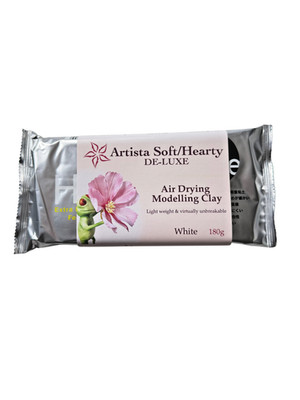 Artista Soft, Hearty Soft Air Drying Clay White 180g Neu
