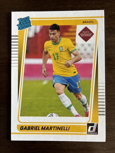 2021-22 Donruss Road to the World Cup GABRIEL MARTINELLI RC #182 Free Shipping