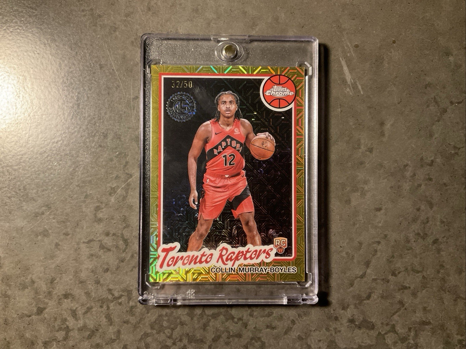 2025 Topps Basketball Collin Murray Boyles 45th Mojo Gold /50. Rookie