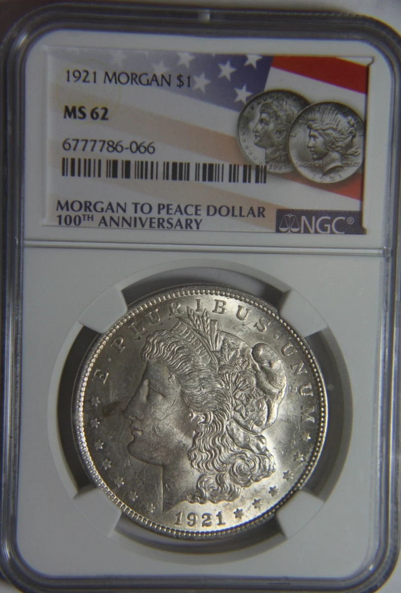 MS 62 Graded 1921 Year Morgan US Dollars (1878-1921) for sale | eBay