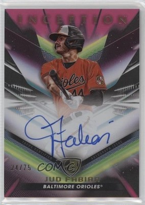 2023 Bowman Inception Fuchsia Foil /75 Jud Fabian #BPA-JF Auto 6a6