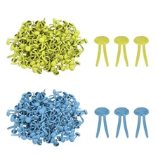 1000 PCS Paper Brass Fasteners Split Pins 5 x 9 Mm, Yellow/Sky Blue