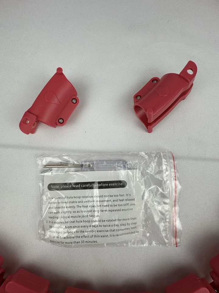 Infinity Hoop Hula Hoop Quema Grasa Todo en Uno Ejercicio 28 Eslabones Rosa Foto 2 de 3