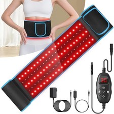 Infrared  Red Light Therapy Belt: 3-in-1 LED, 660nm  850nm, Timer Remote
