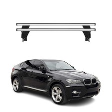 Menabo Dachträger Grundtäger für BMW X6 E71 E72 2007-2014 50kg Alu Silber 2 tlg