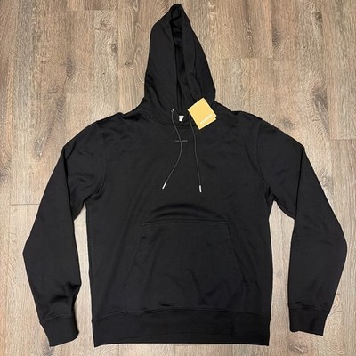 NWT Sandro Paris Logo Black Hoodie Mens Size L LARGE Hooded sweatshirt $295