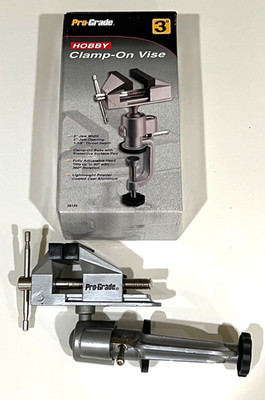 Pro Grade 59124 Hobby 3'' Clamp On Vise w/Box