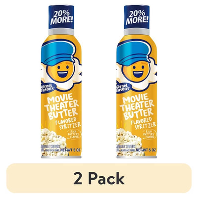 (2 Pack) Movie Theater Butter Popcorn Topping Spritzer, 5oz Free Ship in 2 Days