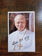 REPRO Papst Leo XIV Autogrammfoto Unterschrift 