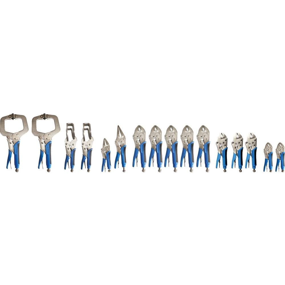 Jeu de Pince-étau de carrosserie BT065016 - Outillage de serrage 16 pièces en métal