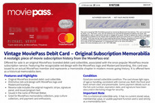 Vintage MoviePass Debit Card Original Subscription - Collectible Mastercard